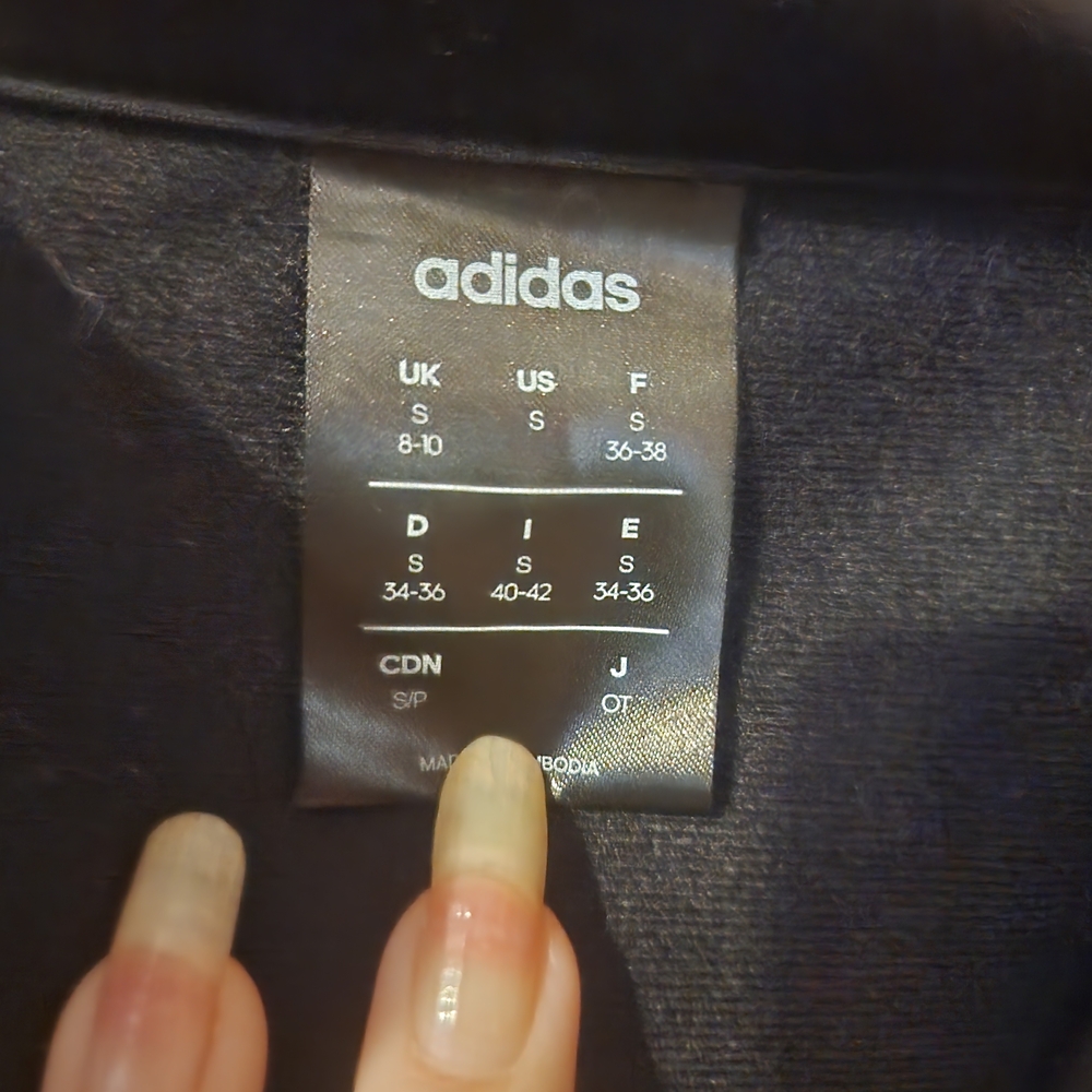 Adidas Kids Black Jacket